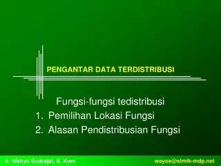 pengantar data terdistribusi