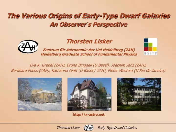 the various origins of early type dwarf galaxies an observer s perspective