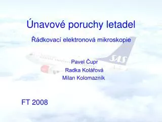 navov poruchy letadel