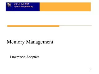 Memory Management