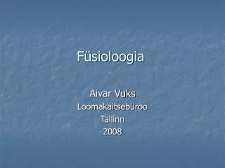 f sioloogia