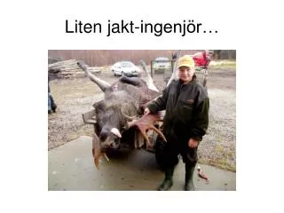 Liten jakt-ingenjör…