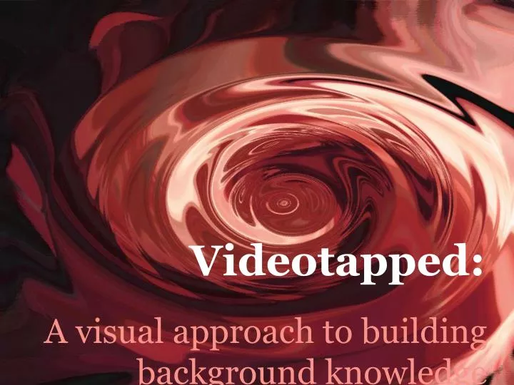 a visual approach to building background knowledge