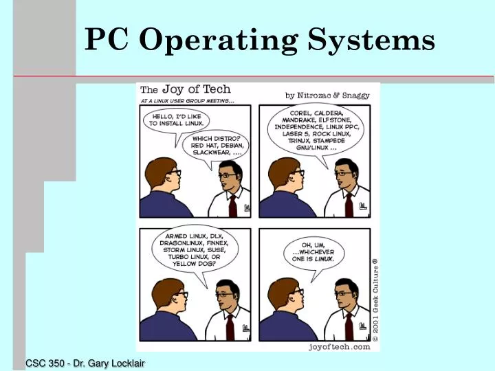 pc operating systems