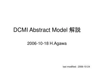 DCMI Abstract Model ??