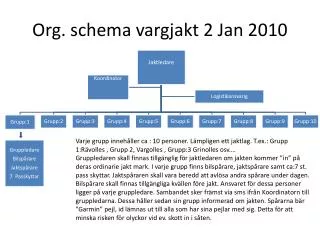org schema vargjakt 2 jan 2010