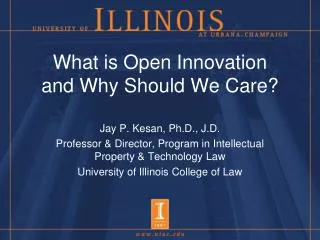 What is Open Innovation and Why Should We Care?