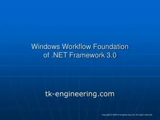 windows workflow foundation of net framework 3 0