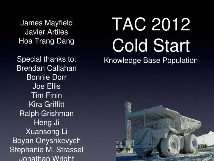 tac 2012 cold start knowledge base population
