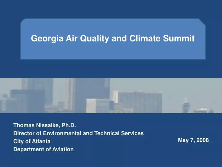 georgia air quality and climate summit