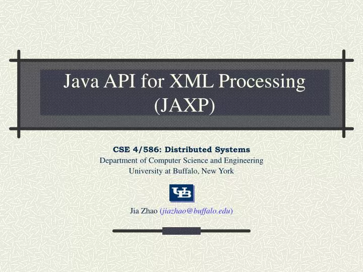 java api for xml processing jaxp