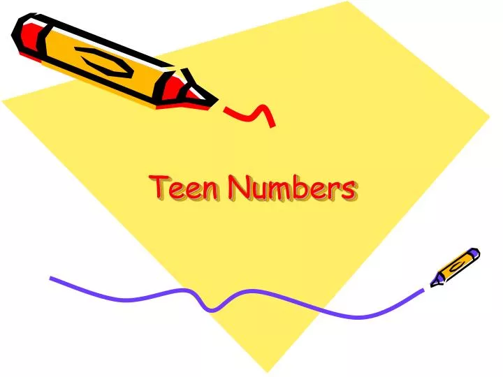 teen numbers