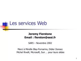les services web