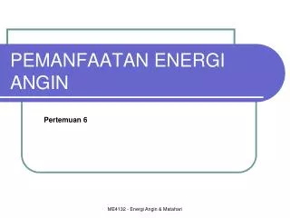 pemanfaatan energi angin