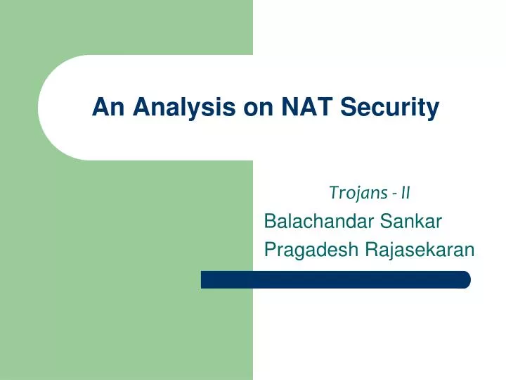 an analysis on nat security