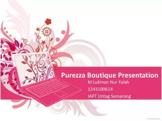 Purezza Boutique Presentation