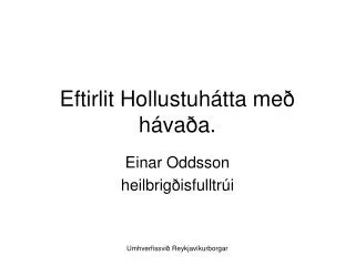 eftirlit hollustuh tta me h va a