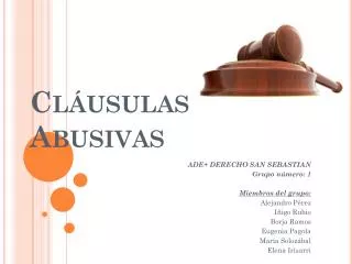 cl usulas abusivas