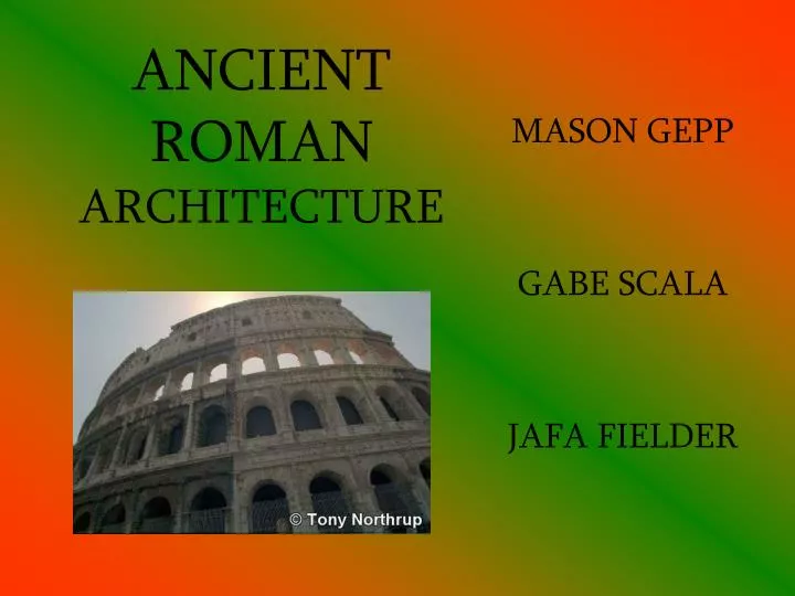 ancient roman architecture