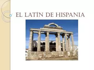 el lat n de hispania