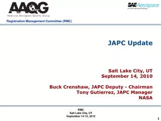 JAPC Update