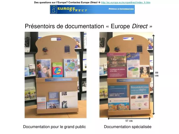 pr sentoirs de documentation europe direct