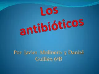 los antibi ticos