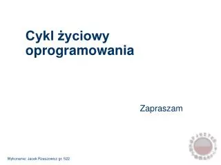cykl yciowy oprogramowania