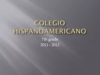 Colegio hispanoamericano
