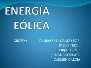 energ a e lica