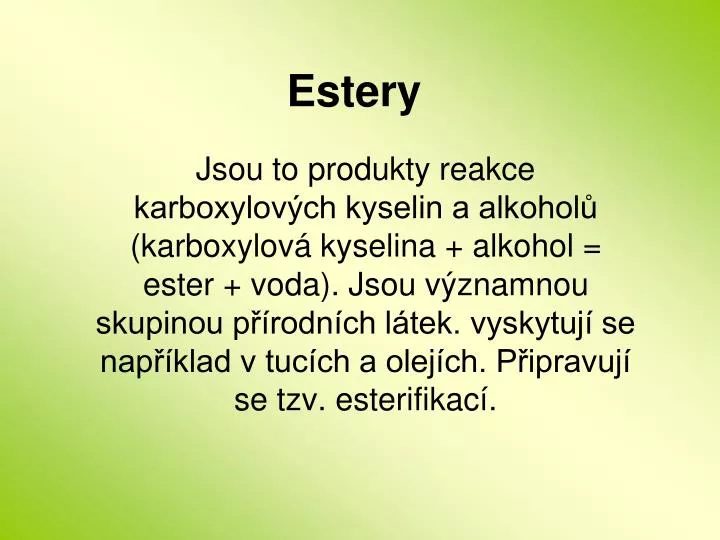 estery