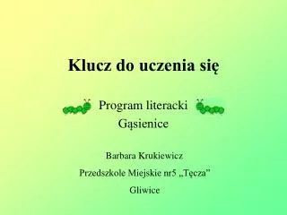 Klucz do uczenia si?