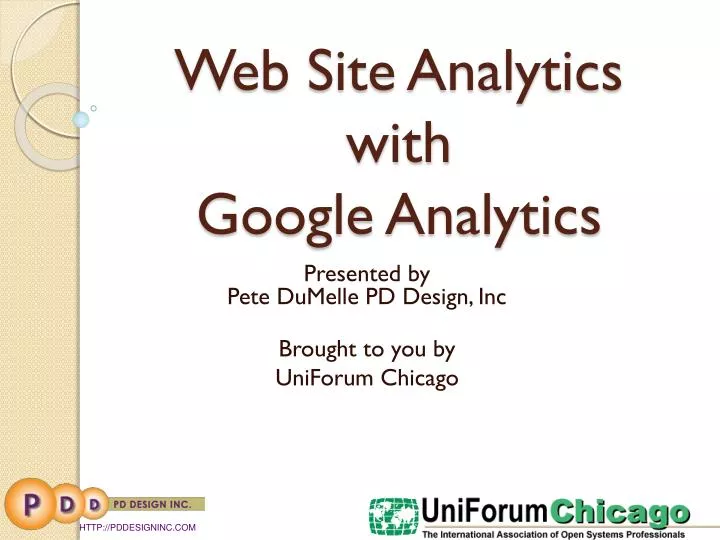web site analytics with google analytics