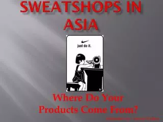 Sweatshops in Asia