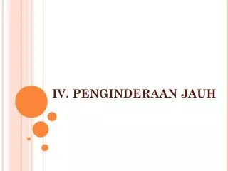 iv penginderaan jauh