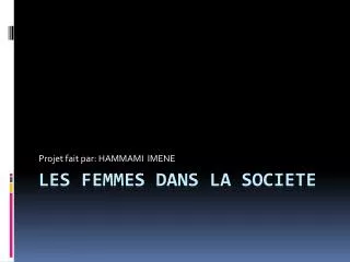 projet fait par hammami imene