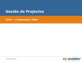 gest o de projectos