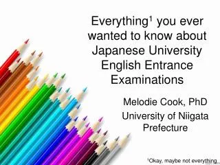 Everything 1 you ever wanted to know about Japanese University English Entrance Examinations