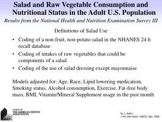 Definitions of Salad Use