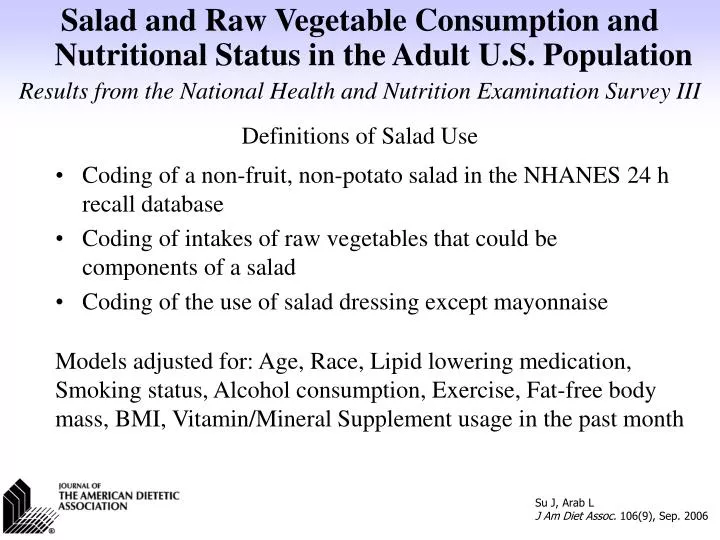 definitions of salad use