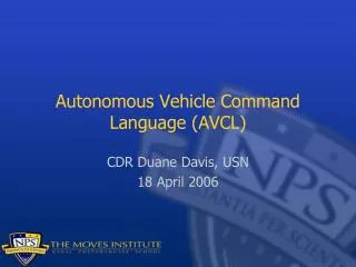 Autonomous Vehicle Command Language (AVCL)