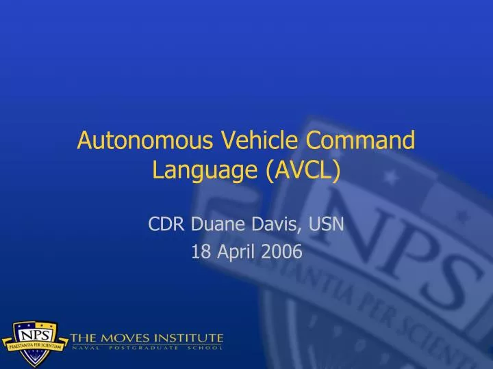 autonomous vehicle command language avcl