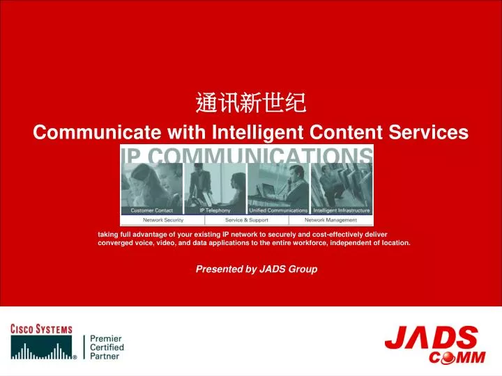 communicate with intelligent content services