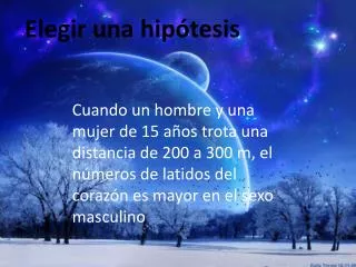 elegir una hip tesis