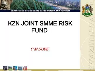 KZN JOINT SMME RISK FUND