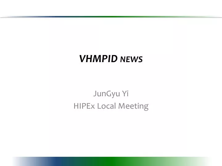 vhmpid news