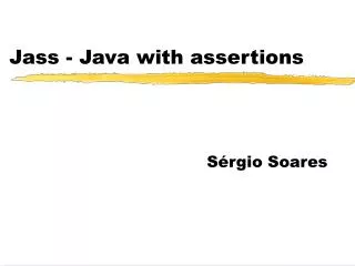 jass java with assertions