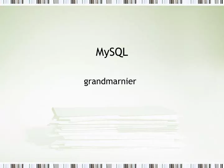 mysql