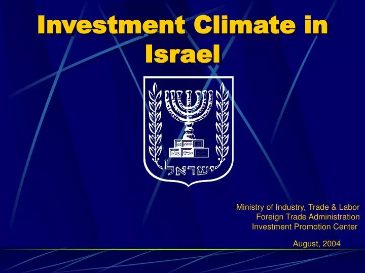 investment climate in israel