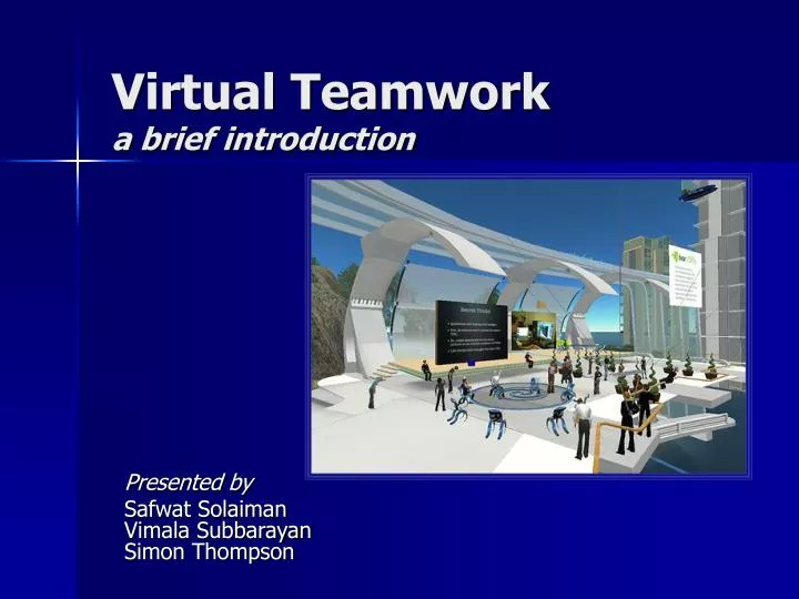 virtual teamwork a brief introduction